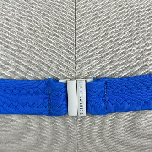 Solid and Striped Logan Bikini in Pink & Blue - Picture 4 of 5